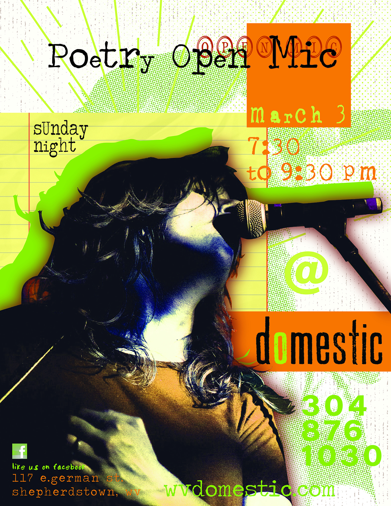 Poetry Open Mic at domestic