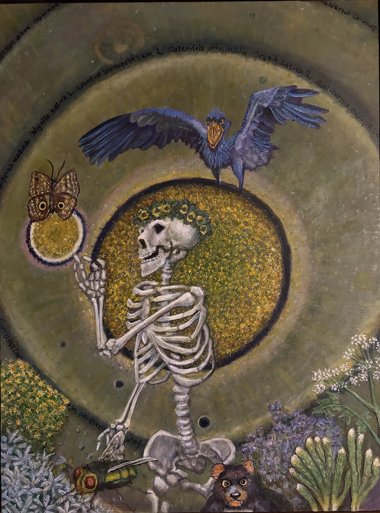 <i>murmur</i>, oil on canvas 18x24, 2024. 